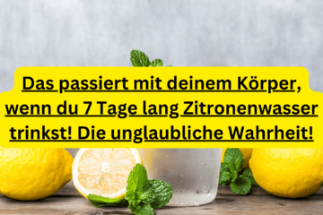 Zitronenwasser Wirkung