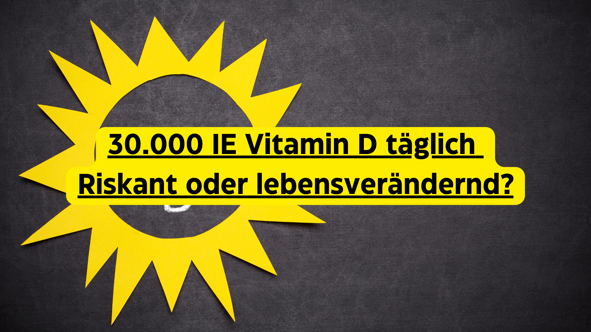 Vitamin D Hochdosis